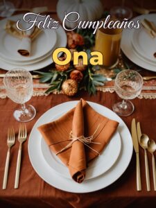 Feliz cumpleaños ona