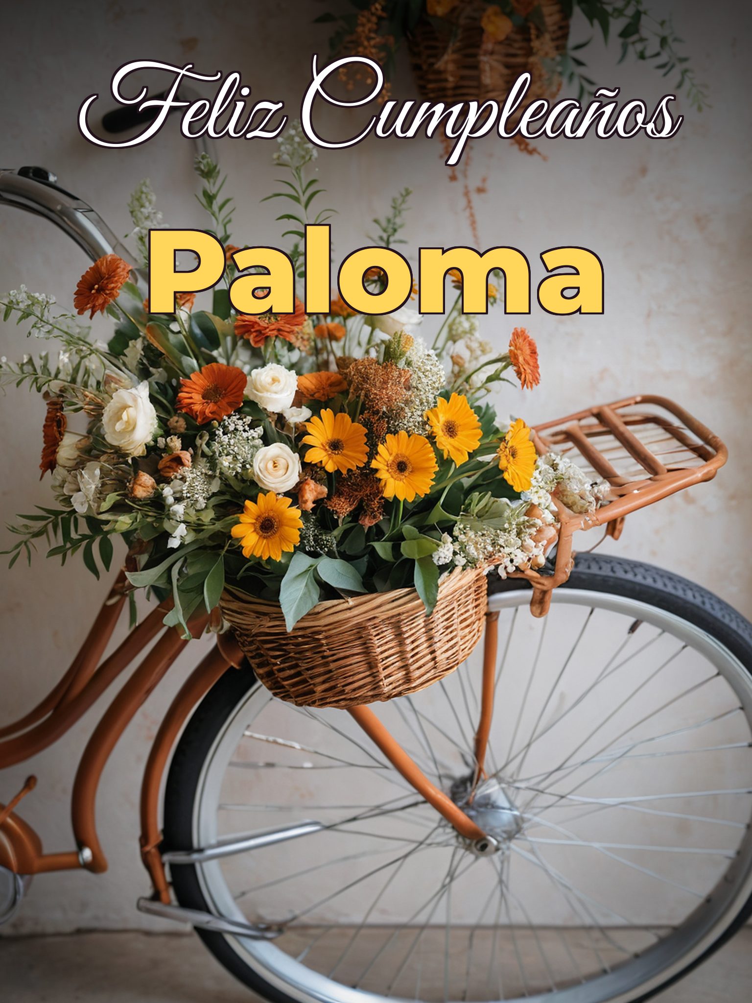 Feliz cumpleaños paloma