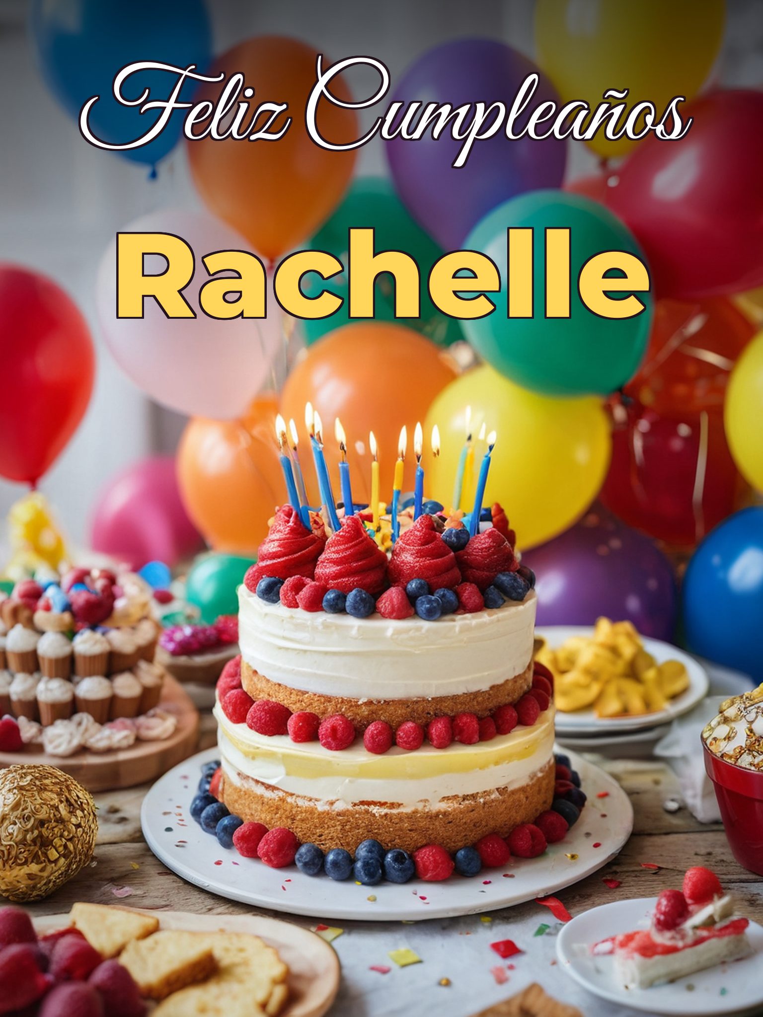 Feliz cumpleaños rachelle