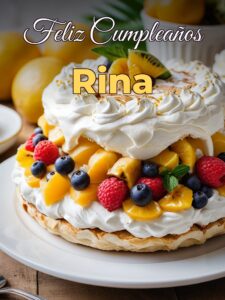 Feliz cumpleaños rina