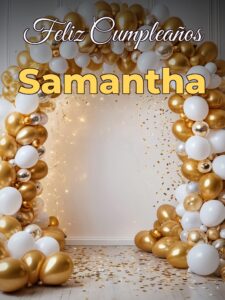 Feliz cumpleaños samantha