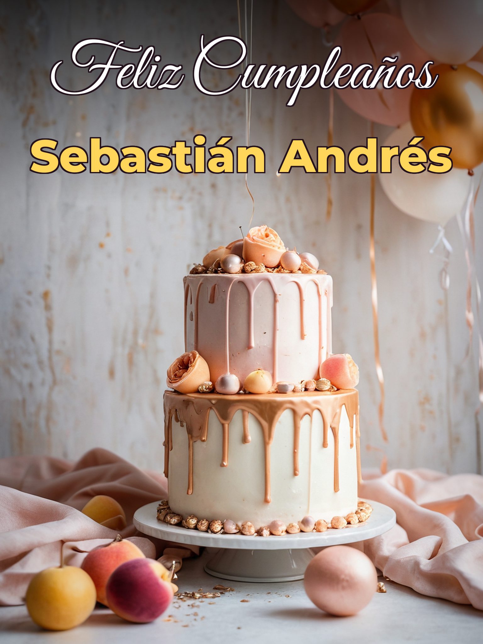 Feliz cumpleaños Sebastián Andrés