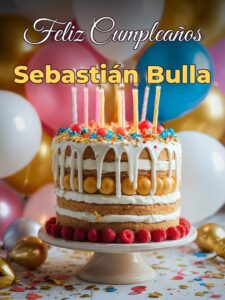 Feliz cumpleaños Sebastián bulla