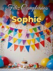 Feliz cumpleaños sophie