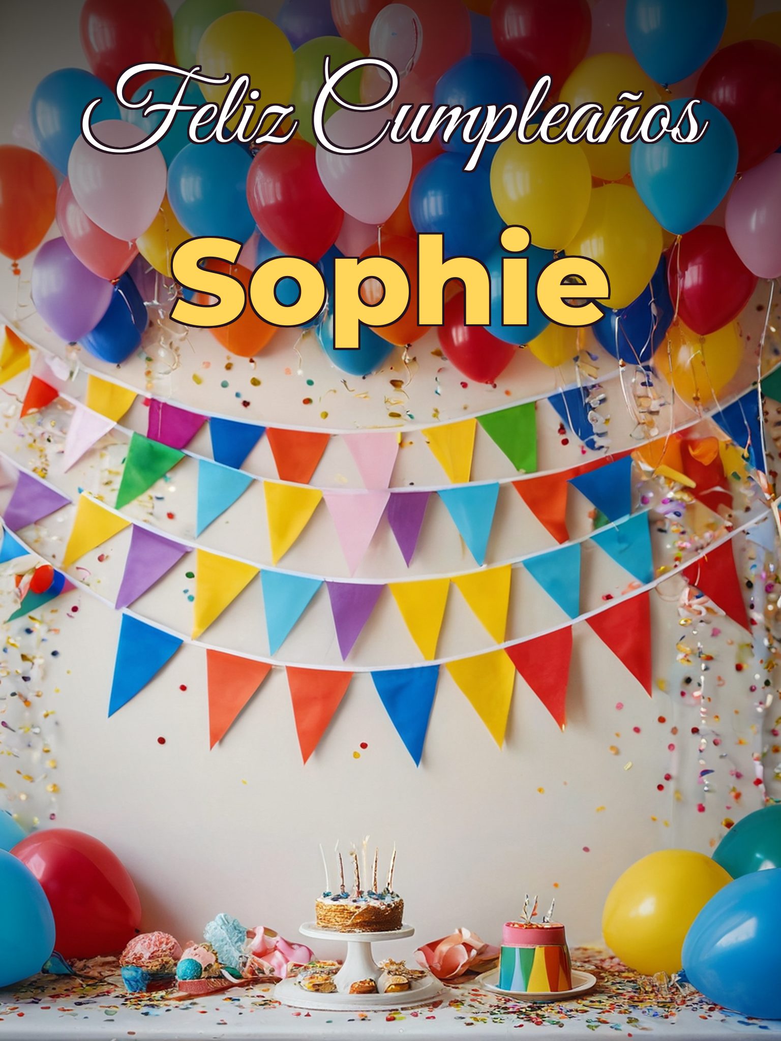 Feliz cumpleaños sophie