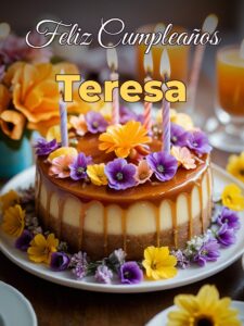 Feliz cumpleaños teresa