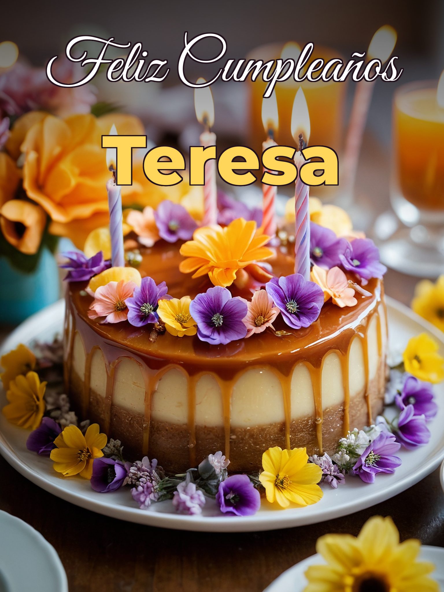Feliz cumpleaños teresa