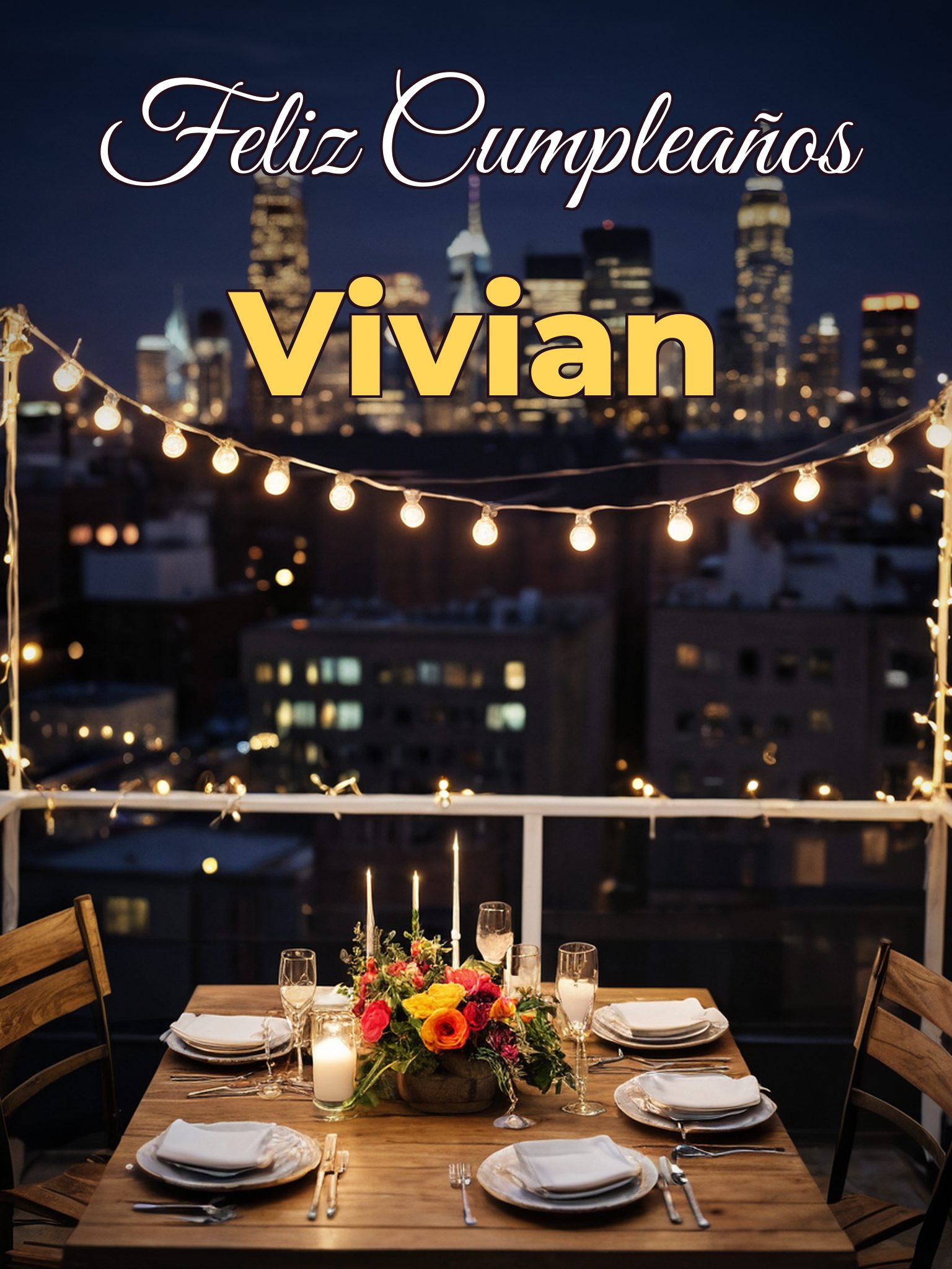 Feliz cumpleaños vivian
