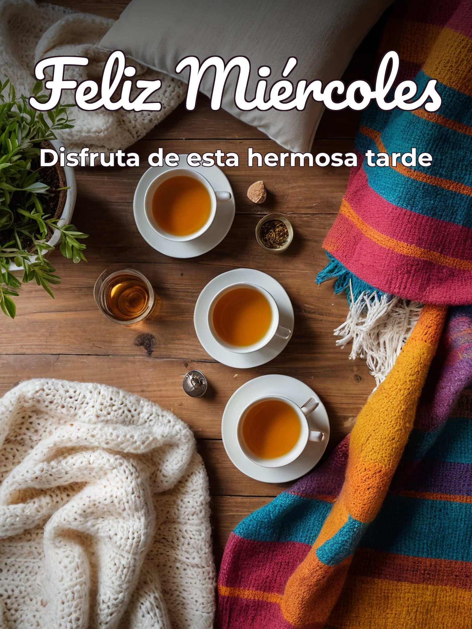 Feliz tarde de miércoles para celular