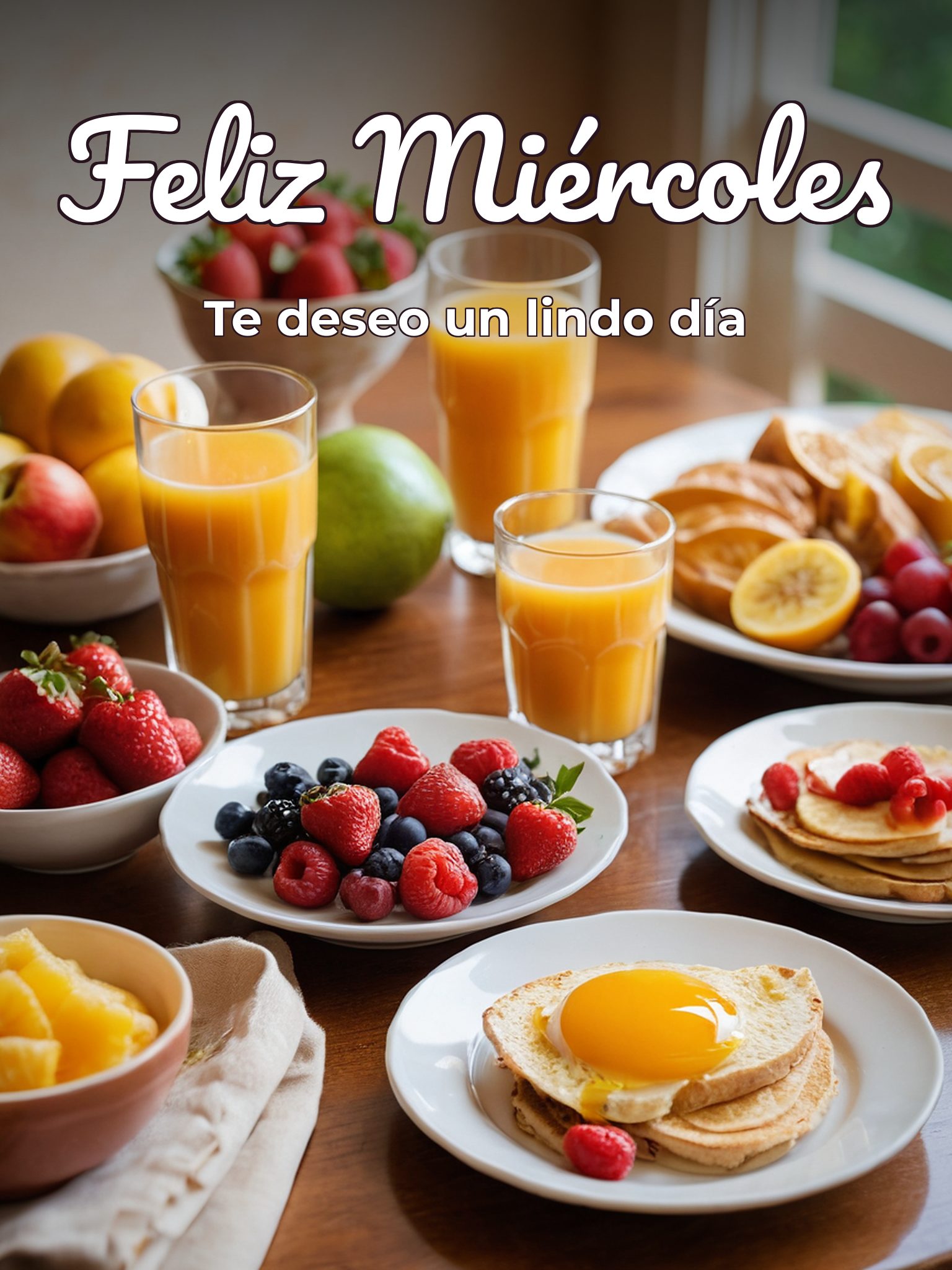 Gif de buenos días feliz miércoles para celular