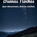 buenas noches que descanses, dulces sueños