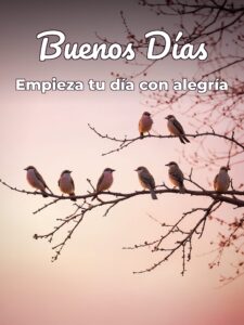 Bellas palabras de buenos días