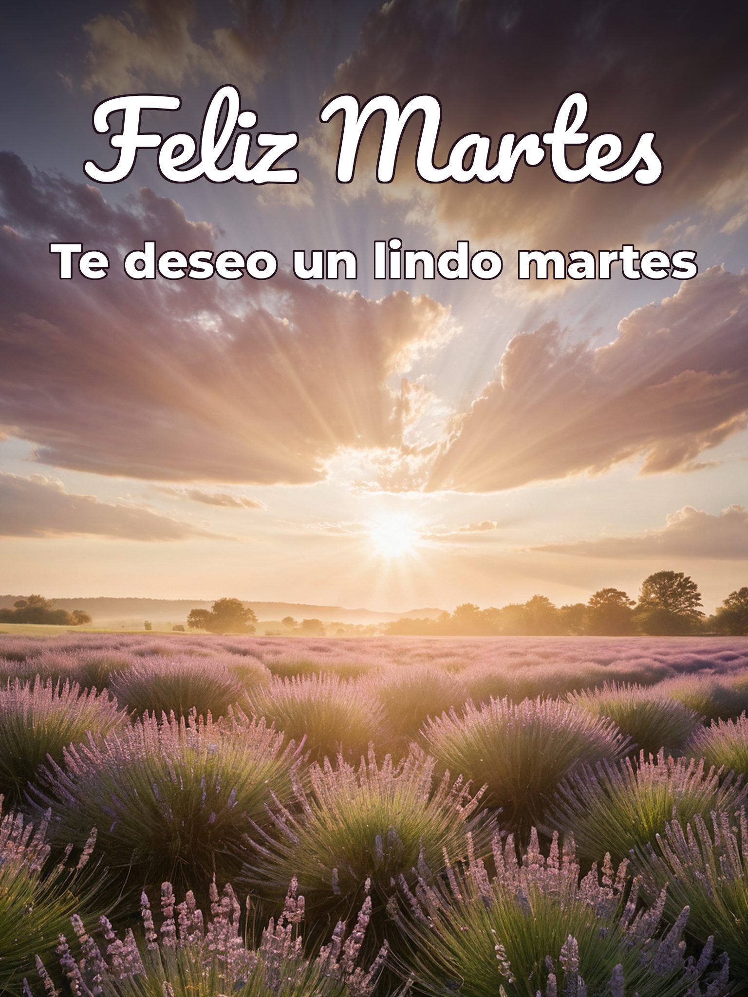 Bendecido día martes para celular
