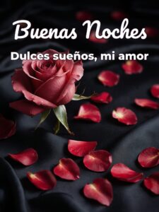 Besos de buenas noches para mi amor
