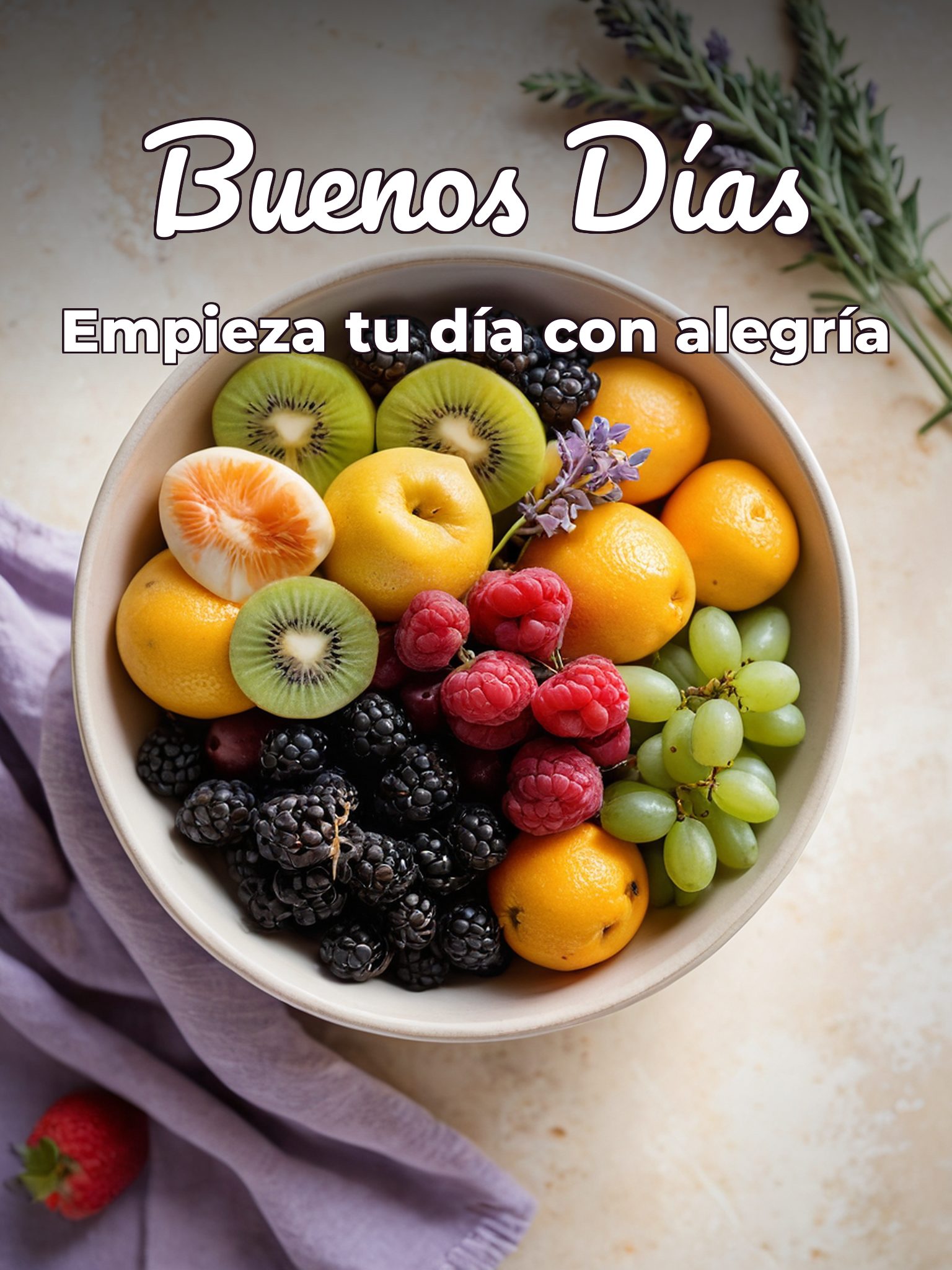 Bonito mensaje de buenos días