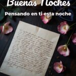 buenas noches pensando en ti esta noche