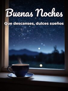 Buenas noches a una mujer