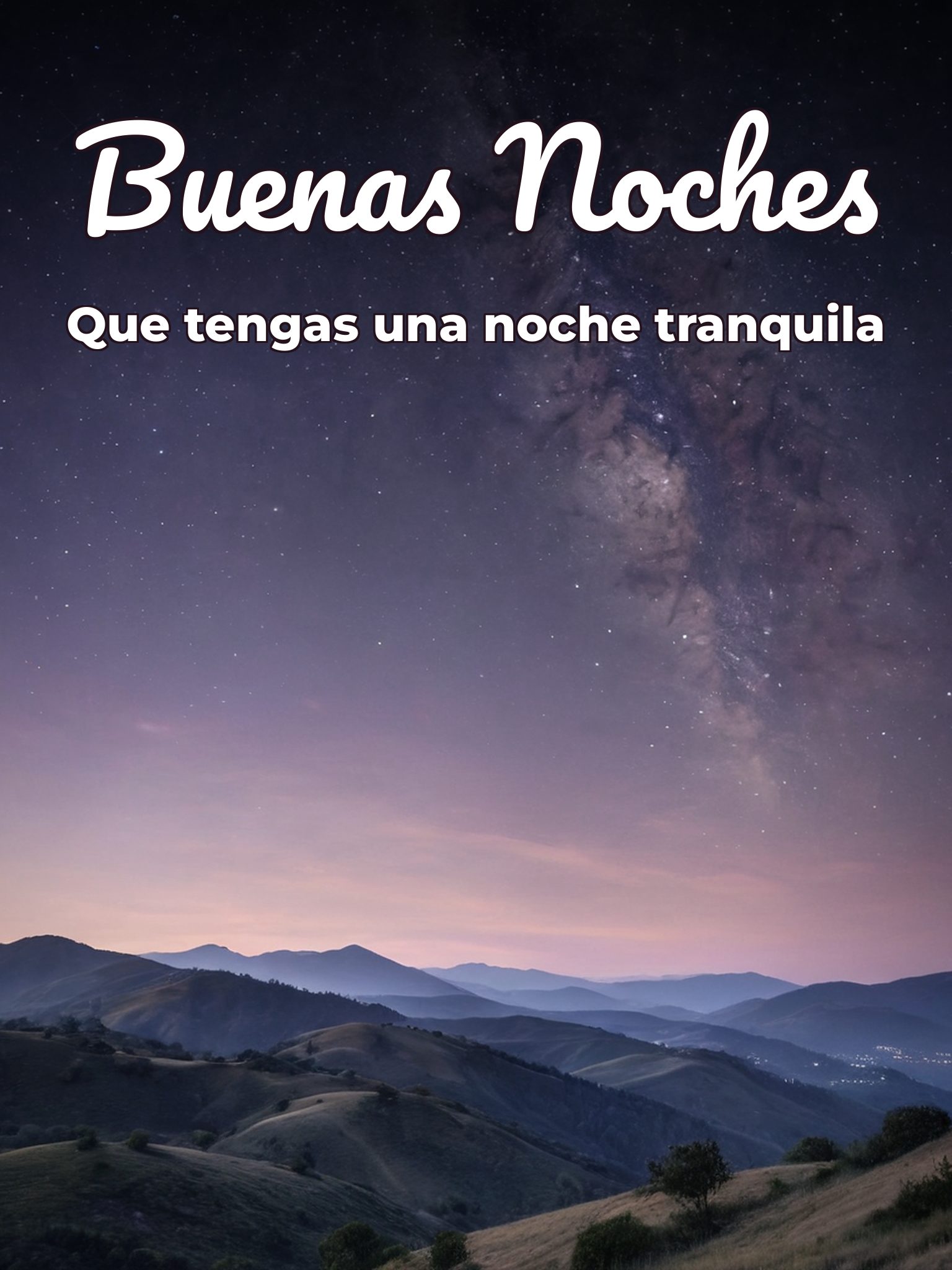 Buenas noches a una mujer para Facebook