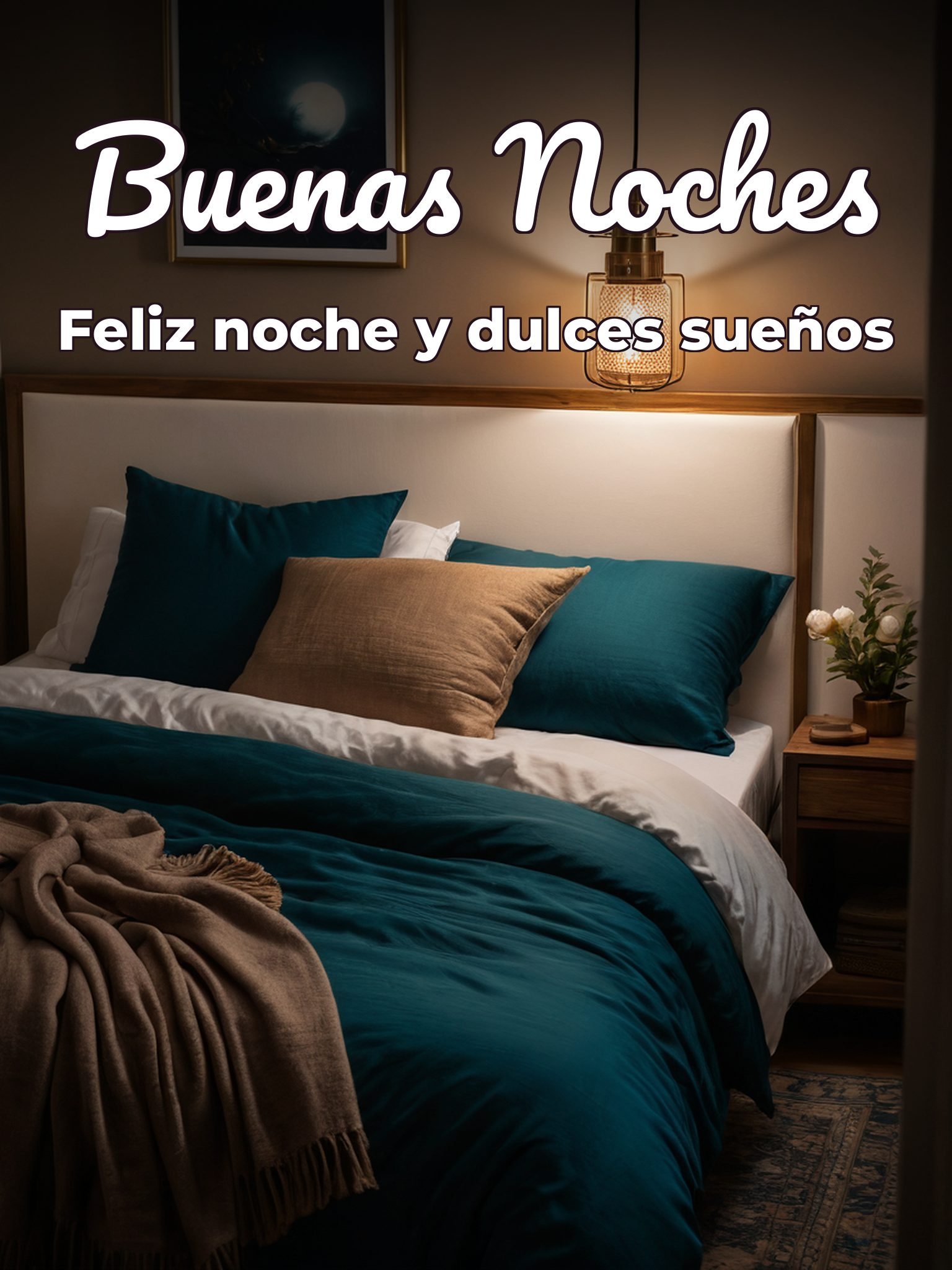 Buenas noches a una mujer para WhatsApp