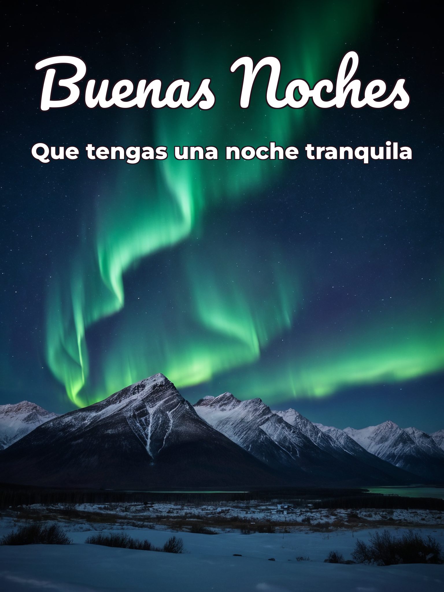 Buenas noches bella mujer