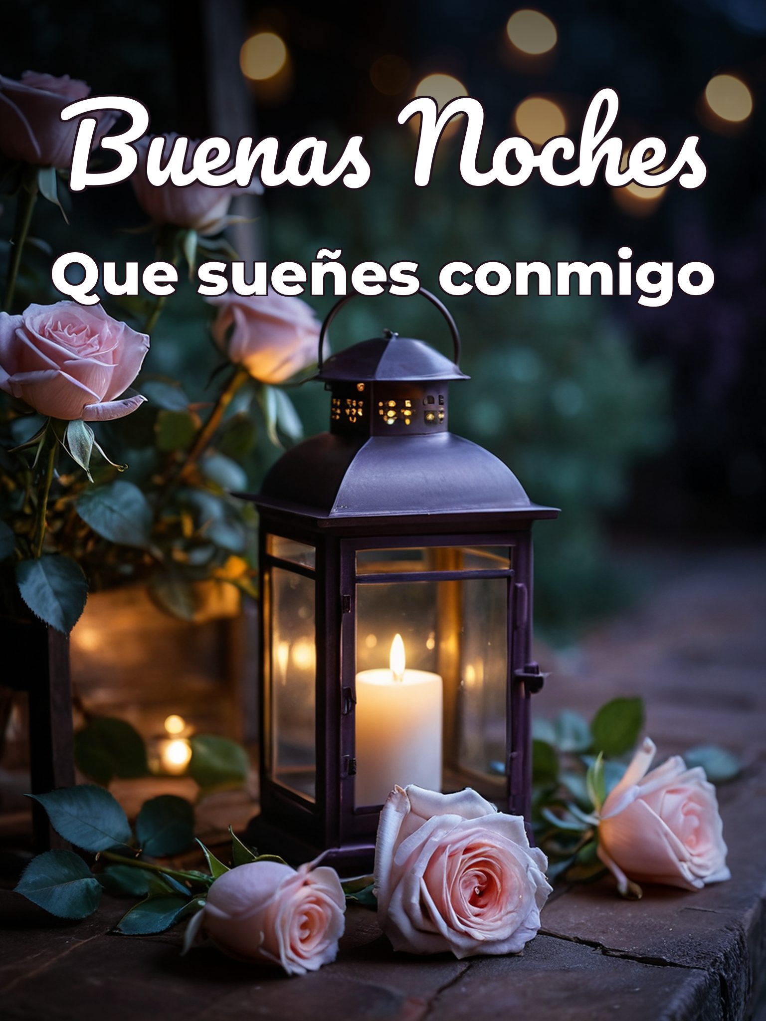 Buenas noches con frases de amor para Facebook