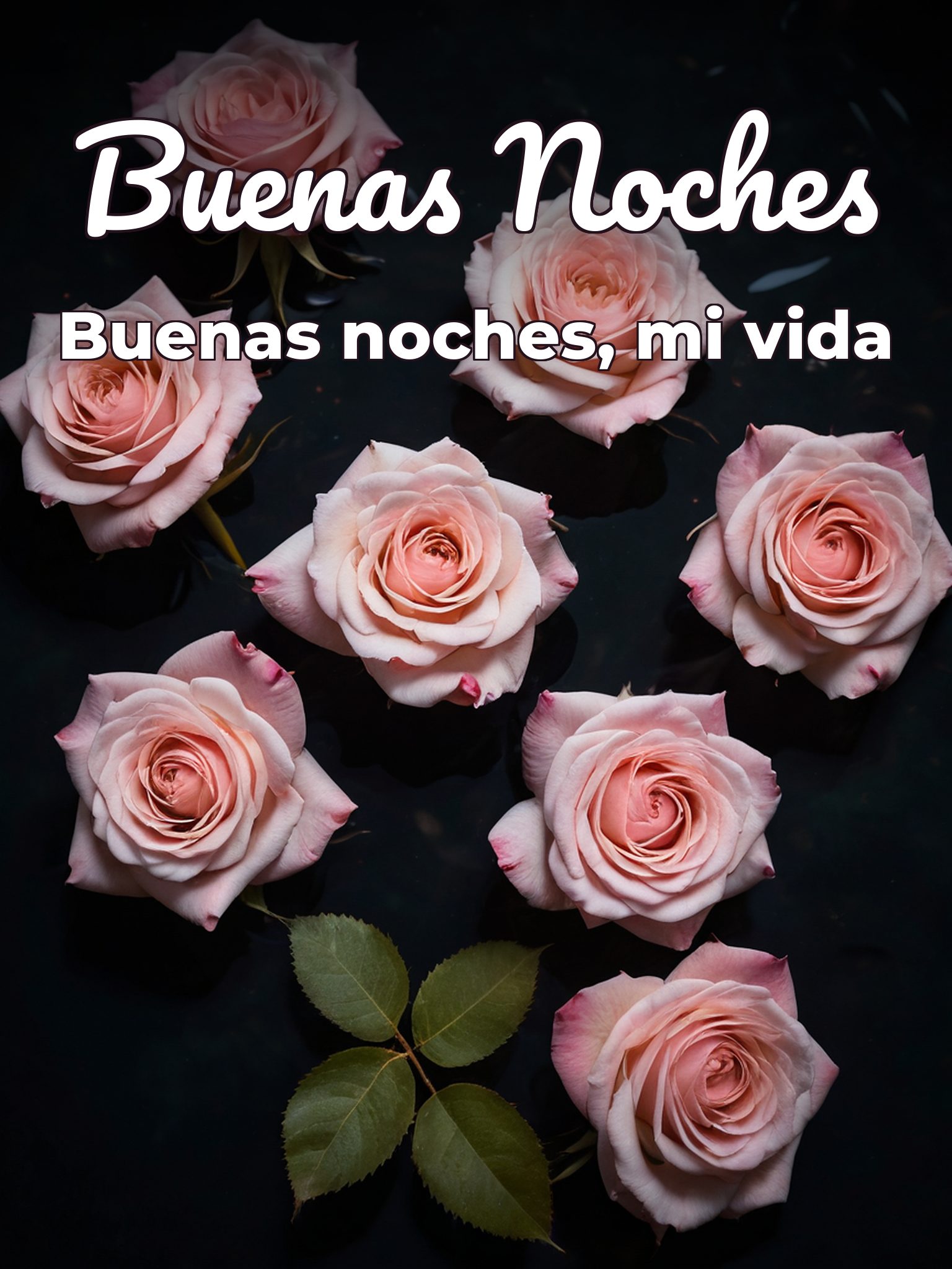 Buenas noches con imágenes de amor para Facebook