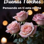 buenas noches pensando en ti esta noche