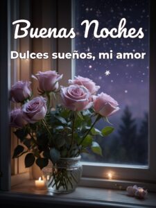 Buenas noches mi amor frases para Facebook