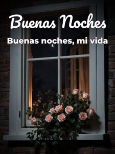 Buenas noches mi amor te quiero mucho
