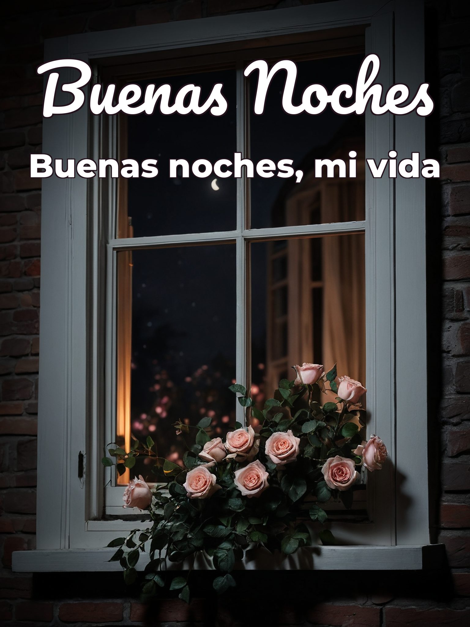 Buenas noches mi amor te quiero mucho