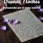 buenas noches pensando en ti esta noche