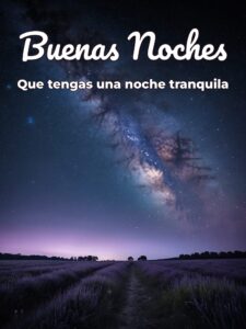 Buenas noches mi principe