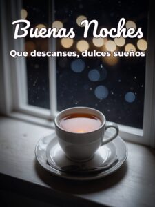 Buenas noches mujer para Facebook