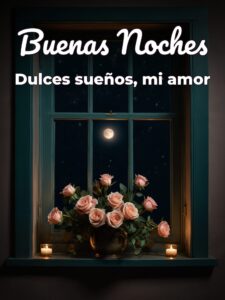 Buenas noches novia para Facebook