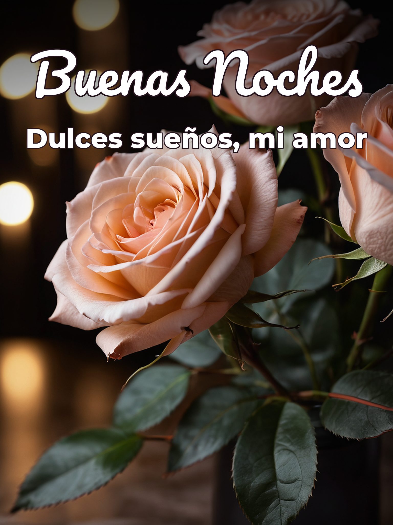 Buenas noches novia para WhatsApp