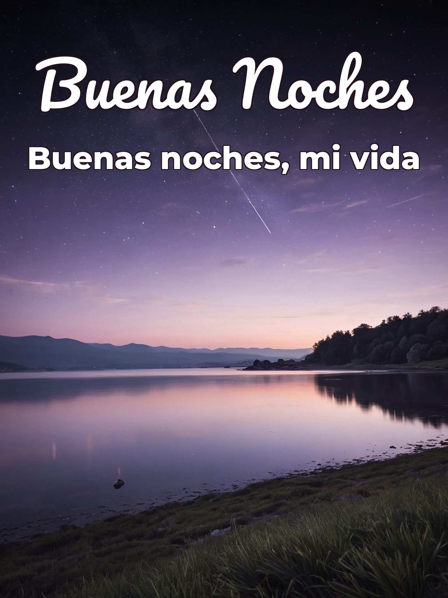 Buenas noches para mi novia
