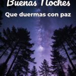 buenas noches que duermas con paz