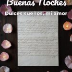buenas noches dulces sueños, mi amor