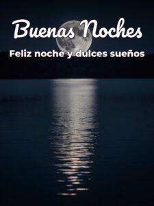 Buenas noches para una mujer para WhatsApp