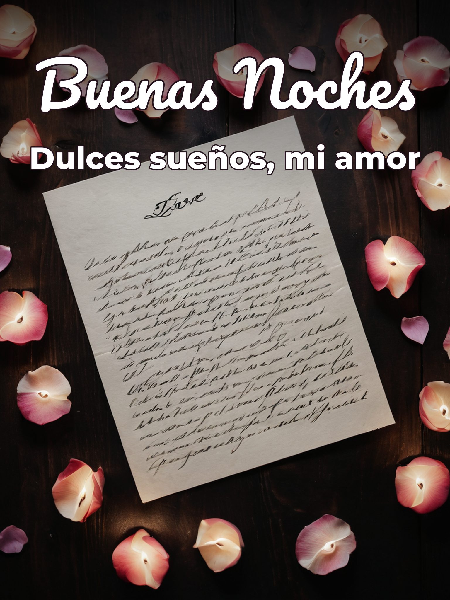 Buenas noches romanticas para mi novia para celular