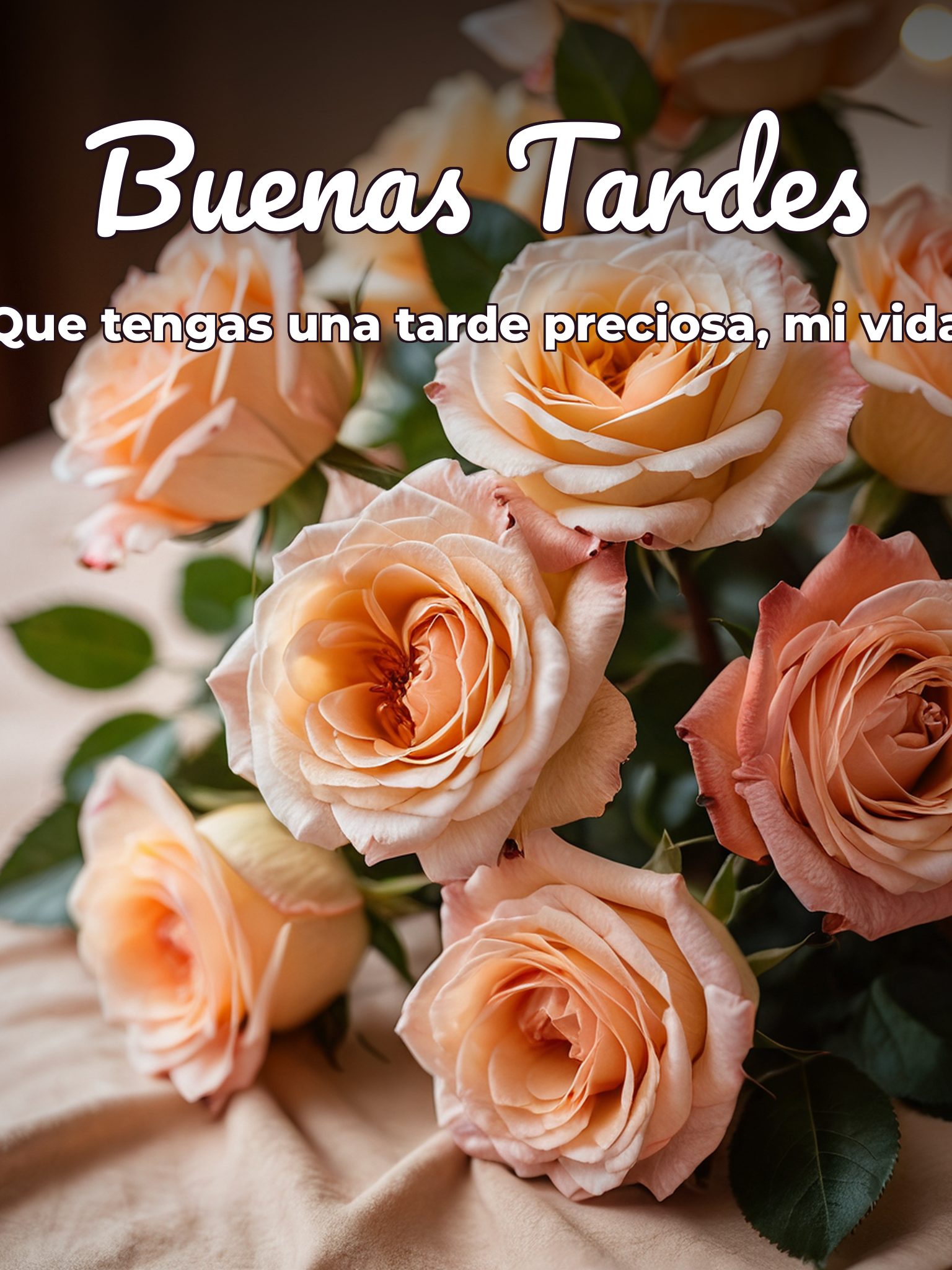 Buenas tardes amor de mi vida para Facebook y WhatsApp