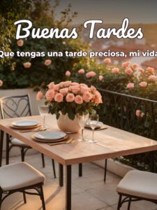Buenas tardes cariño para Facebook y WhatsApp