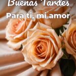 buenas tardes para ti, mi amor