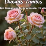buenas tardes que tengas una tarde preciosa, mi vida