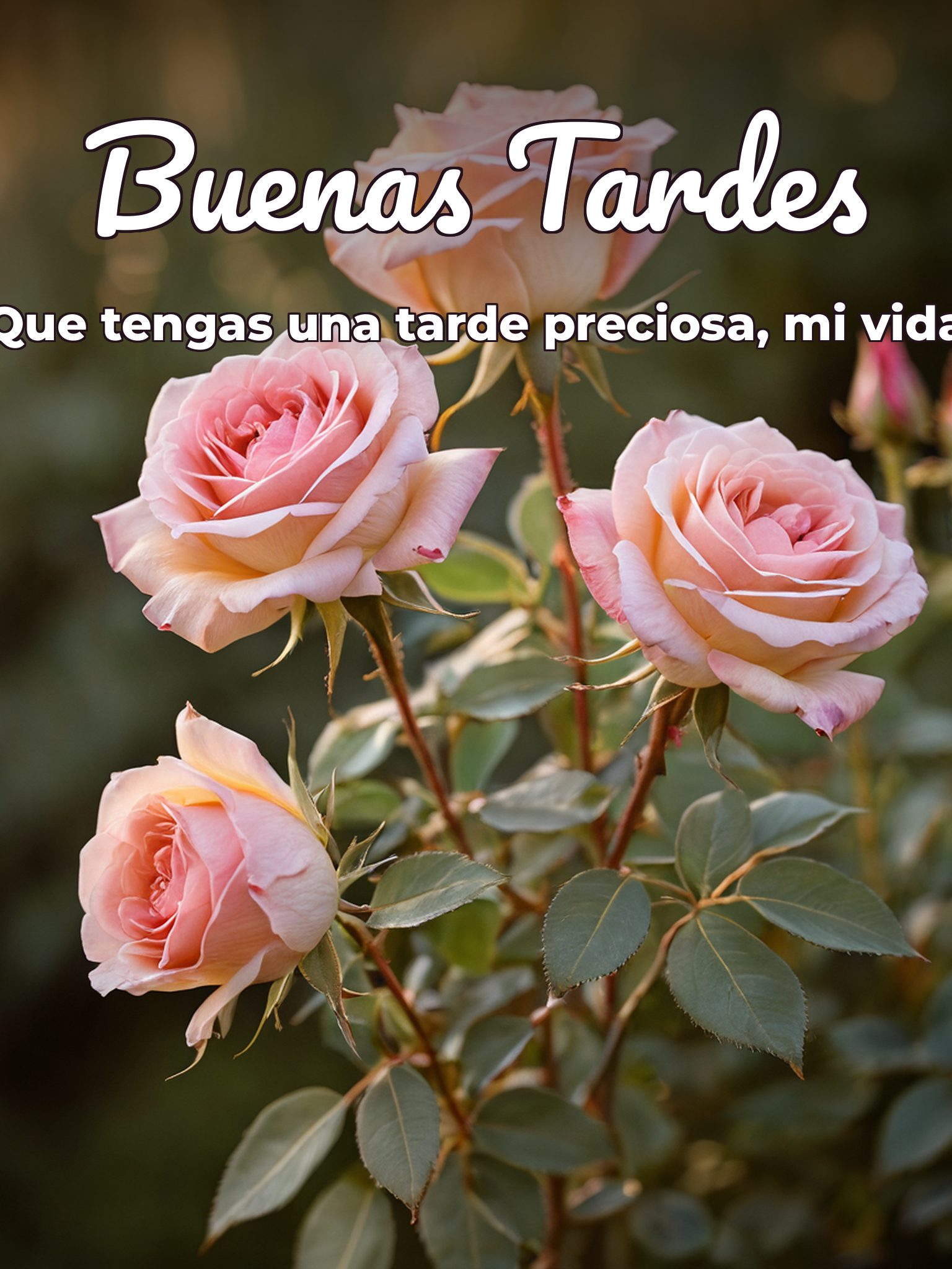 Buenas tardes de amor para WhatsApp celular