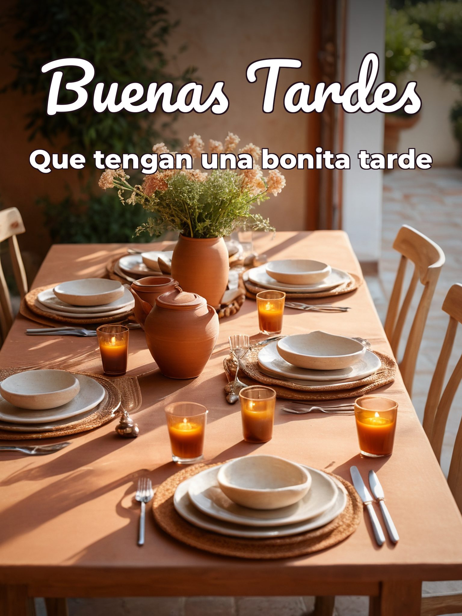 Buenas tardes familia para WhatsApp celular