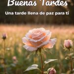 buenas tardes una tarde llena de paz para ti