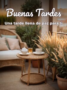 Buenas tardes bersetzung para Facebook y WhatsApp