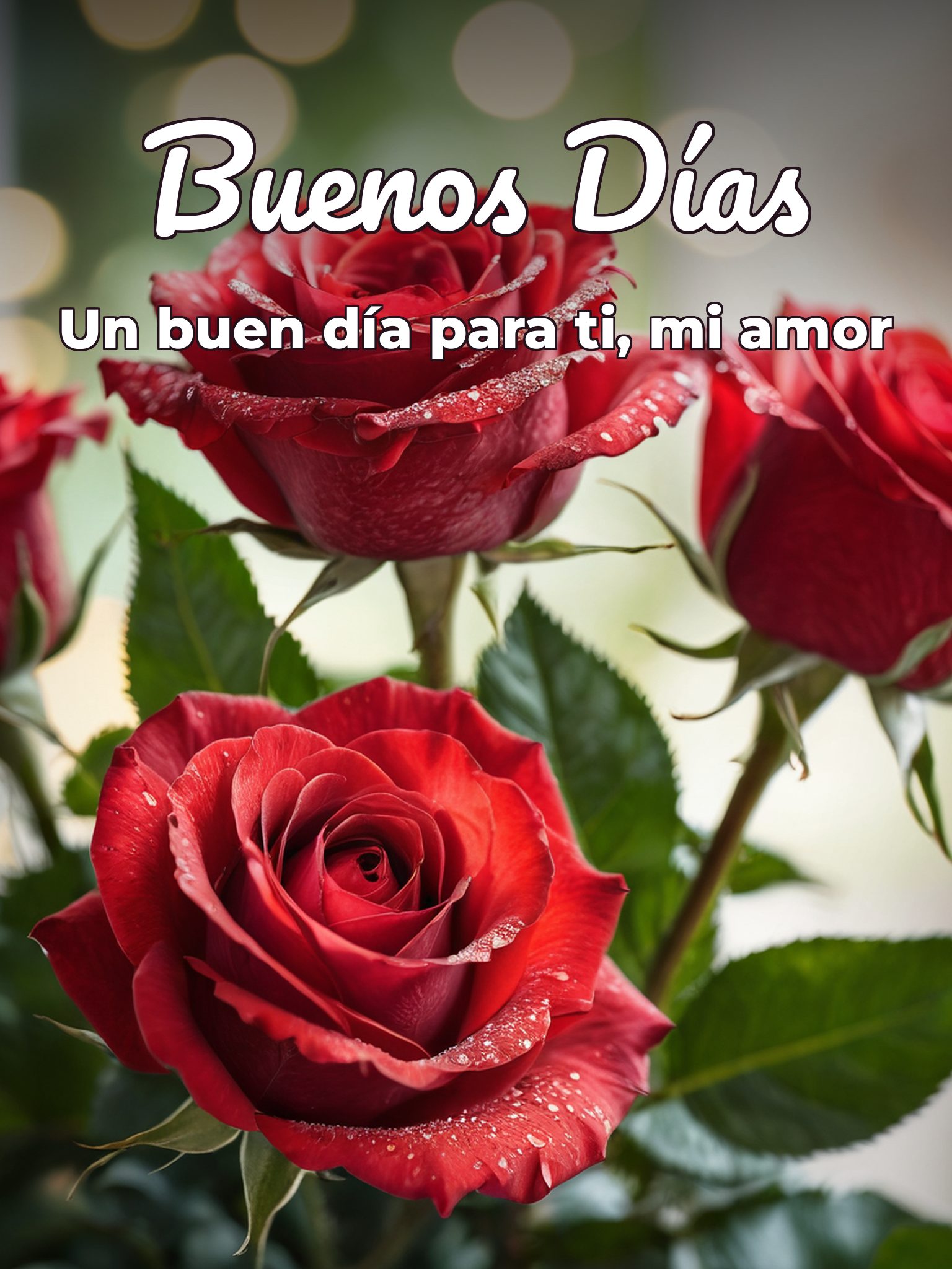 Buenos buenos días para mi amor