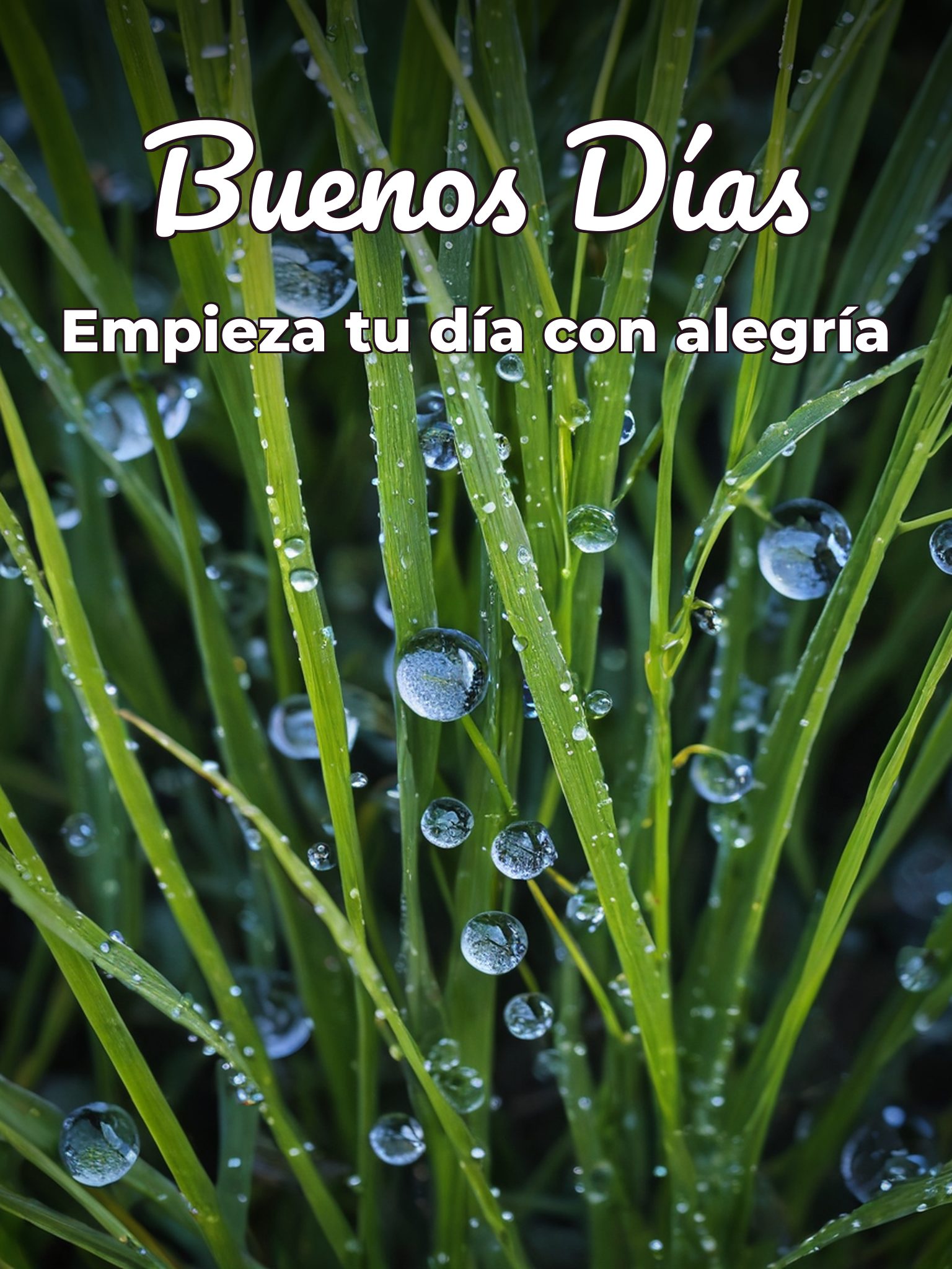 Buenos buenos días para una amiga